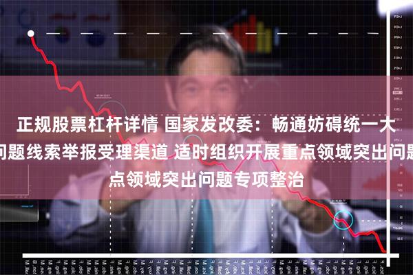 正规股票杠杆详情 国家发改委：畅通妨碍统一大市场建设问题线索举报受理渠道 适时组织开展重点领域突出问题专项整治
