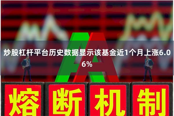 炒股杠杆平台历史数据显示该基金近1个月上涨6.06%