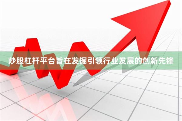 炒股杠杆平台旨在发掘引领行业发展的创新先锋
